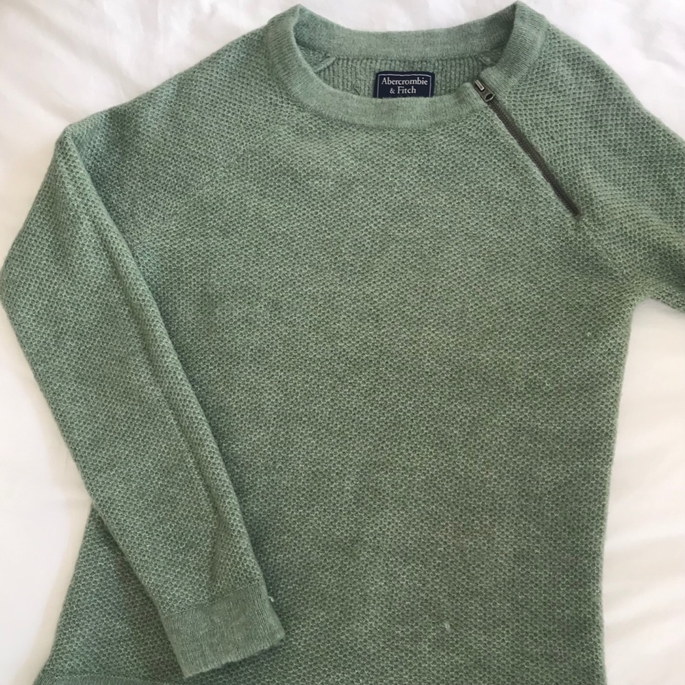 Abercrombie & Fitch Zipper Crew Pullover